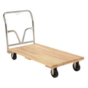 Hardwood Platform Truck 27 In x 54 In 1,600 Lb. Capacity Tan Hardwood Platform Truck 1.6K Lb 27Wx54L - VHPT-2754