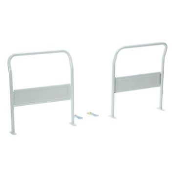 Steel Dual Handle Set For Use With TRS-XXXX-DH Models White Dual Handle Set for TRS-2431 Platform Truck - TRS-DH-HDL