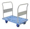 Plastic Platform Truck Dual Handles 24X29 Brake - TRP-2429-DH-FB