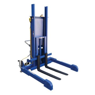 Steel Pallet Master/Server Stacker 115 Volt AC Powered 60 In. Raised Height 4,000 Lb. Capacity Blue Pallet Server - 115V AC Powered / 4000 Capacity, 60" - PMPS-60-AC