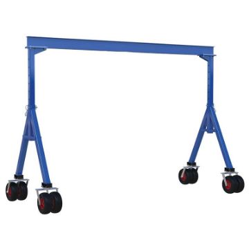 Gantry Cranes Steel Adjustable Pneumatic Casters-AHS-PNU-vestil Adjustable Steel Gantry Cranes with Pneumatic Casters