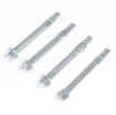 Vestil Steel Concrete Sleeve Anchor Bolts 4 Pack 3/4 In. x 6 In. Silver