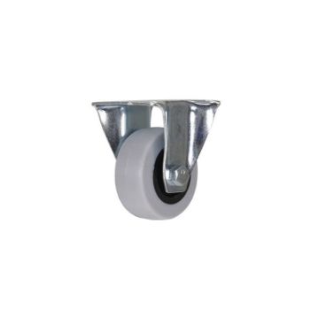 Industrial Caster, thermoplastic polyurethane rubber casters, Model; CST-B23-TPR-GRP Thermoplastic Polyurethane Rubber Casters