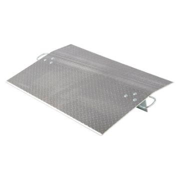 Aluminum Dockplates 3/8" thick for pallet jack, dolly or hand truck use. Aluminum Economy Dock Plates - 3/8" Thick - Series E