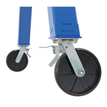 Steel Gantry Cranes with Fixed Height & Total Locking Casters - Knockdown - FHSN-TLC-vestil Fixed Height Steel Gantry Cranes Total Locking Casters - Knockdown