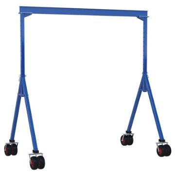 Gantry Cranes Steel Adjustable Pneumatic Casters-AHS-PNU-vestil Adjustable Steel Gantry Cranes with Pneumatic Casters