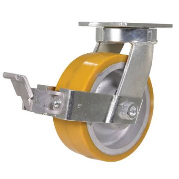 Industrial Caster, extra hd kingpinless casters, Model; CST-APKING-PU-GRP Extra HD Kingpinless Casters