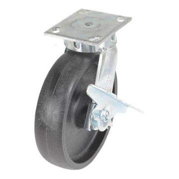 High-tech proprietary glass filled nylon (ROLLX). Kingpinless Glass Filled Nylon Casters