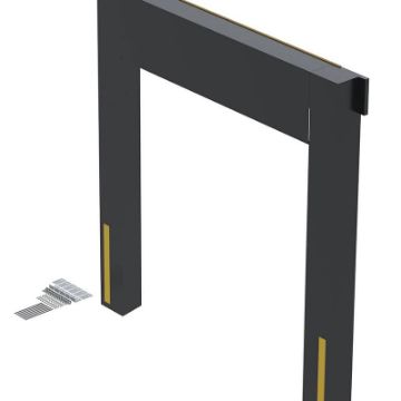 Dock door seals 8X9 have a 36 ounce reinforced vinyl facing. Chemically sealed ends to protect from moisture penetrating. P/N: D-350-XX-GRP Dock Seals (for 8' wide x 9' high doors)