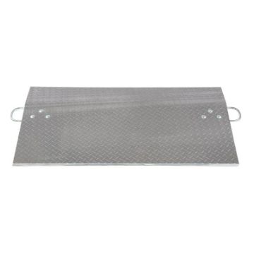 Aluminum Dockplates 3/8" thick for pallet jack, dolly or hand truck use. Aluminum Economy Dock Plates - 3/8" Thick - Series E