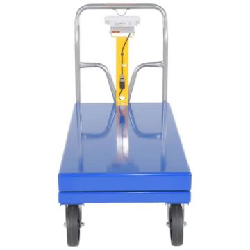 Steel Platform Truck 3600 lb. Capacity 24X48 W/Scale and 8"x2" Glass Filled Nylon casters. Part #: SPT-SCL-GRP Steel Platform Trucks w Weigh Scale