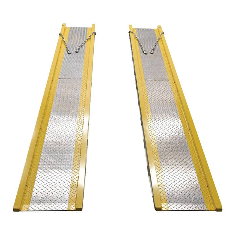 Aluminum automobile loading ramp for loading vehicles. Vestil VTR-7-14 ...