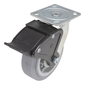Thermoplatic Rubber (Duratek) Casters CST-F34-DK Casters Thermoplatic Rubber (Duratek)