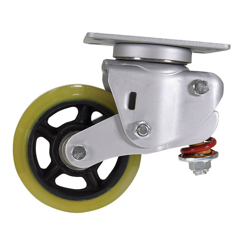 Industrial Caster, spring loaded towing casters, Model; CST-G80-PU-GRP ...