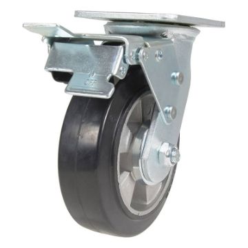 Soft Rubber Provides A Smooth Cushioned Ride For Delicate Products. Mold On Rubber On Aluminum Casters